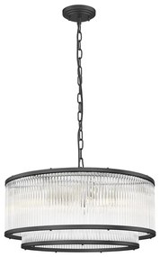 Zuma Line P0528-06H-P7AC - Csillár láncon SERGIO 6xE14/60W/230V fekete