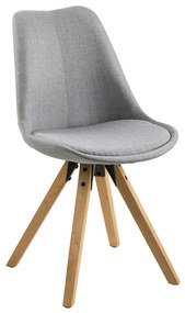 Dima design szék, világosszürke szövet