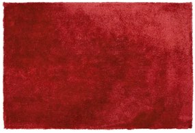 Piros hosszú szálú szőnyeg 160 x 230 cm EVREN Beliani