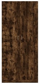 vidaXL füstös tölgy színű szerelt fa ruhásszekrény 80 x 52 x 180 cm