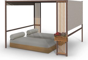 Blumfeldt Valence, pavilon, 3 x 3 m, UV50+, vízlepergető, napelemes LED világítás, napelem