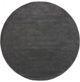 Kerek gyapjú szőnyeg Bent Charcoal ¸ 100 cm kerek