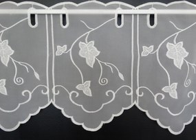 Mg Irigység fátyol ekrü hímzés Noir 100x30cm K