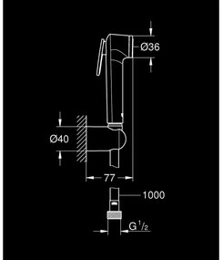 GROHE 26352000 - TEMPESTA-F TRIGGER SPRAY 30 kézi zuhany, 36 mm, fényes króm