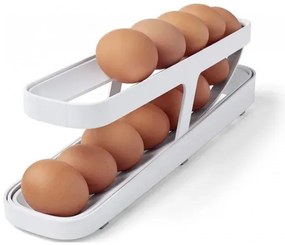 Összecsukható tojásrendező hűtőbe - 2 sor - fehér