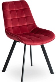 Szék bordó színben, bársony kárpittal RICK