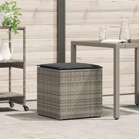 vidaXL Kültéri Tárolódoboz Szürke és Sötétszürke Rattan Nagy Tárolás
