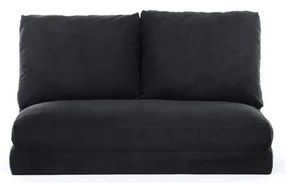Fekete kinyitható kanapé 120 cm Taida – Balcab Home