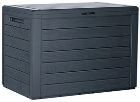 WOODEBOX antracit kerti tároló doboz, 78 cm, 190L