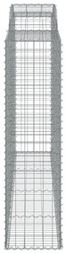 4 db íves horganyzott vas gabion kosár 300x50x180/200 cm