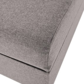 Boxspring ágy, szürkésbarna Taupe, 140x200, ADARA