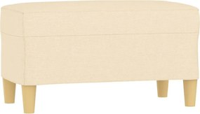 vidaXL krémszínű szövet pad 70 x 35 x 41 cm