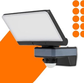 LED reflektor mozgás- és alkonyatérzékelővel LED/44W/230V 4200K IP54 fekete