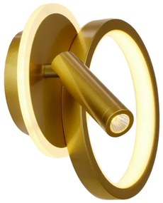 LED fali spotlámpa MONET LED/15W/230V arany