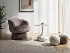 Forgatható design fotel COSMIC RAVEN, sötétbézs