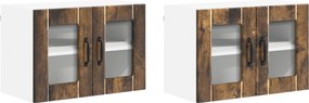 vidaXL Konyhaszekrény 2 pcs Füstölt tölgy 60 x 31 x 40 cm Faanyag