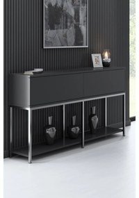 Konzolasztal Lord - Anthracite, Silver