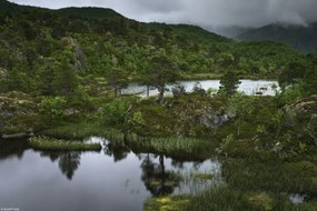 Poszter 30x20cm Norvég fjord 5, Assaf Frank