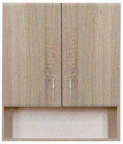 Bianca Plus 60-as Faliszekrény 2 ajtóval, nyitott alsó résszel, sonoma tölgy színben