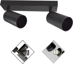 Spotlámpa FARGO 2xGU10/30W/230V fekete