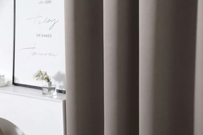 OXFORD szürkésbarna függöny 140x270 cm Felfüggesztés: Hullámos sínszalag