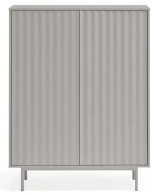 Szürke magas komód 97x130 cm Sierra – Teulat