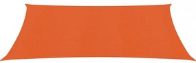 narancssárga HDPE napvitorla 160 g/m² 2,5 x 4,5 m
