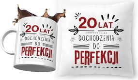 Születésnapi szett 20 20. 20. Párna Bögre Nyomtatott Fotóval