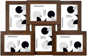 Multirama Barna képkeret galéria 6 képhez