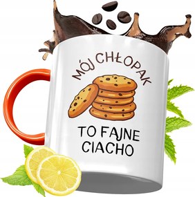 Narancssárga Bögre Fiúnak Tökéletes Ajándék fényképes nyomattal