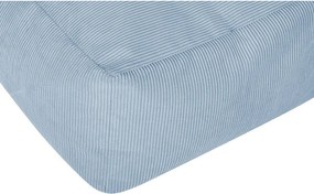 Világoskék kordbársony puff Keno – noo.ma