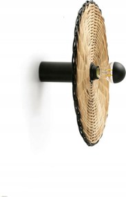 Faro Costas 400 fali és mennyezeti lámpa, H140, fekete/rattan, E27, IP20