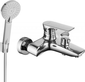 Mexen Axel R40 kád csaptelep zuhanykészlettel, króm - 7383R40-00