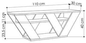TV asztal/Szekrény Parvati (márvány carrara)  . 1102466