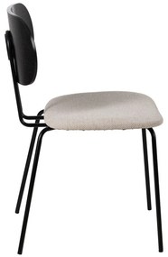 Fehér-fekete étkezőszék szett 4 db-os Cleo – Ixia