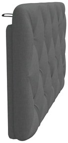 sötétszürke szövet fejtámla párna 100 cm