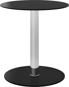vidaXL fekete edzett üveg dohányzóasztal 40 cm