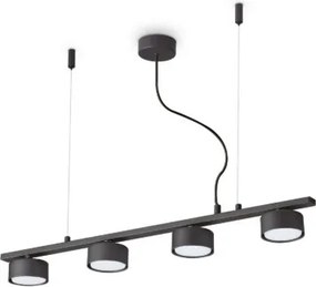 FĂŒggesztĂ©k Fekete MINOR IDEAL LUX 235455