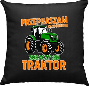 Párna Traktor Farmer Fekete