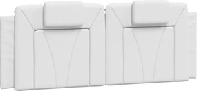 fehér műbőr fejtámla párna Viana 140 cm