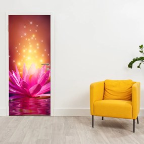 Fotótapéta ajtóra - Tavirózsa a vízen (95x205cm)