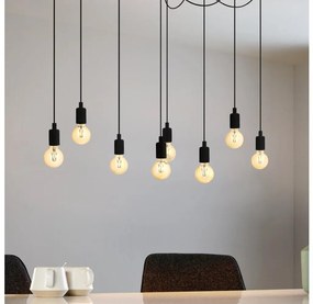 Eglo 43322 - Csillár zsinóron HOGSMILL 8xE27/40W/230V