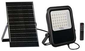 Kanlux 36607 - LED Reflektor napelemes panellel és érzékelővel 15W/15000 mAh 3,2V IP65 + távirányító