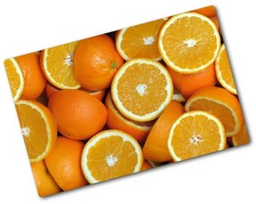 Edzett üveg vágódeszka Fele narancssárga pl-ko-80x52-f-49786536