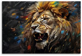 Gario Vászonkép Oroszlán a vadászatban Méret: 100 x 70 cm