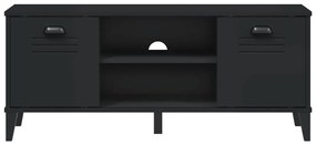 VIKEN fekete szerelt fa cipőtároló pad 106 x 35 x 45 cm