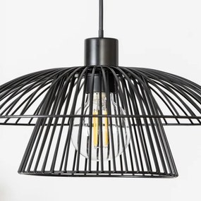 Brilagi - LED függőlámpa kábellel CERIA WIRE 1xE27/40W/230V Ø 38 cm fekete