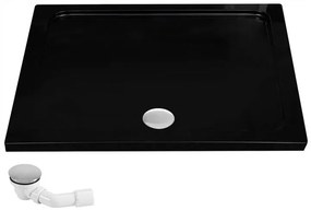 Zuhanytálca Rea Savoy black 80x100