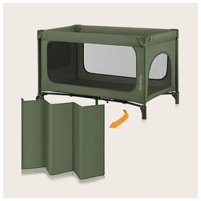 Lionelo - JASMIN EASY FOLD utazóágy, olíva zöld