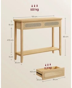 FALKO oldalsó asztal, barna